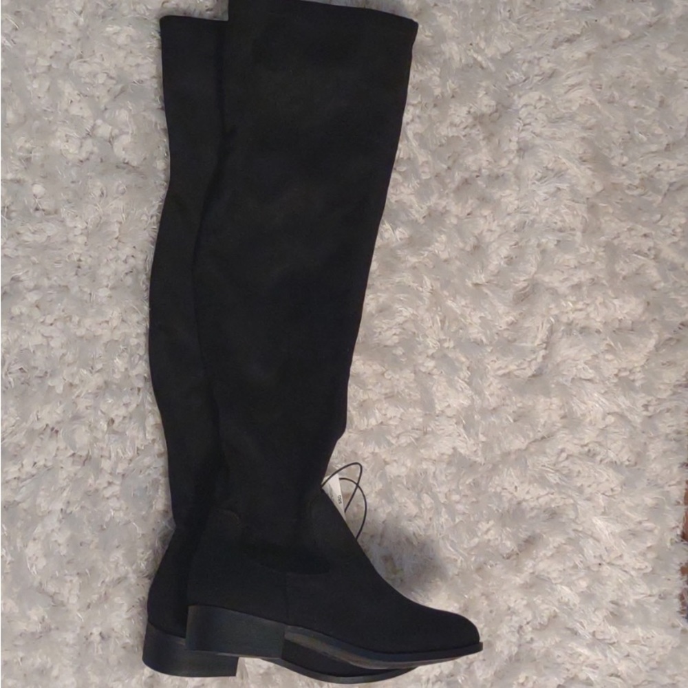 Black Knee High Boot